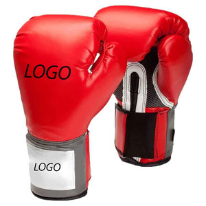 Gants de boxe en cuir noir et jaune, à lacets, pour adultes, pour l'entraînement - Product Image 1