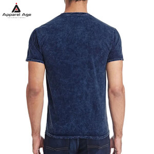 เสื้อยืดสตรีทแวร์ดีไซน์ล่าสุด ผ้าฝ้าย 100% ทรงหลวม สีพื้น สำหรับผู้ชาย ไซส์ผู้ใหญ่ ลายพิมพ์แบบฟอกสี - Product Image 3