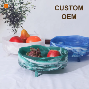 Resin Crafted Handmade Classic Bohemian Tray Fruit Jar Table Decoration-Durable Non-Slip Food Grade-ARTWORK MAESTRO Wholesale - Product Image 3
