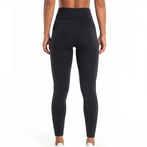 Leggings de sport sans couture taille haute pour femme, couleur unie, extensibles, compressifs, pour yoga, course et entraînement - Product Image 5