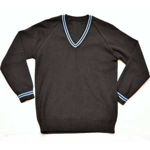 Cárdigans Unisex con Cuello en V, Logotipos Personalizados Negros, Letras Bordadas, Tejido Antiarrugas - Product Image 5