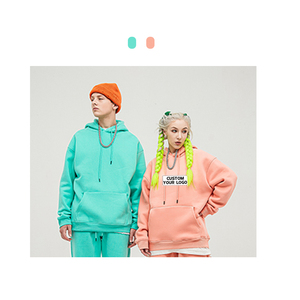 เสื้อฮู้ดดี้โอเวอร์ไซส์ผ้าฝ้ายสำหรับฤดูหนาวแบบยูนิเซ็กซ์ มีกระเป๋า พิมพ์ลายได้ตามต้องการ ระบายอากาศได้ดี ไซส์พลัส แขนปกติ - Product Image 3