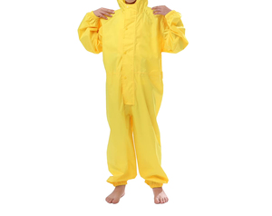 Yellow Full Body Waterproof one piece auto racing Rain Suit Unisex Children Polyester All Seasons Wear - Product Image 2