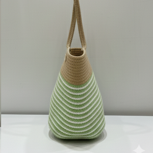 Sac de courses en jute écologique en fibres naturelles, sac de transport réutilisable pour un usage quotidien - Product Image 6