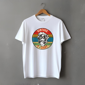 T-shirt pour homme imprimé 240 GSM 100 % coton, tee-shirt graphique personnalisé de grande qualité - Product Image 2