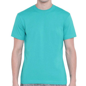 Camiseta Ligera Informal de Color Sólido para Hombre, 100% Algodón, Tejido Transpirable de Alta Calidad y Ecológico, Precio Bajo - Product Image 1