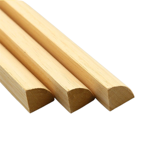 Solid Wood Quarter Round Moulding <b>Decorative</b> Trim 1/4 Round Wood Trim for Wall Baseboard <b>Edge</b> Corner Finishing Interior OEM - Product Image 1