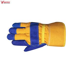 Unisex Custom Made Four Seasons Leather Safety <b>Gloves</b> Comfortable Anti-slip Anti-impact Faux Fur Lining Labor <b>Gloves</b> Men Hand - Product Image 4