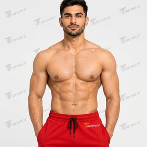Pantalones cortos de malla para fitness estilo urbano para hombre, venta al por mayor, diseño personalizado, sublimación, bordado sólido, dos dobladillos laterales profundos, respetuosos con el medio ambiente - Product Image 5