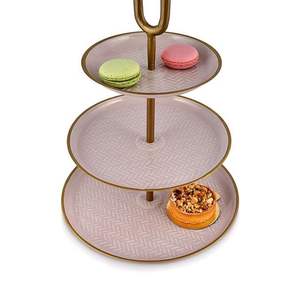 Soporte Redondo de Metal para Pasteles Hecho a Mano de Alta Calidad, Ecológico, Apto para Lavavajillas, para Exhibición de Cupcakes y Postres para Bodas a Bajo Costo - Product Image 6