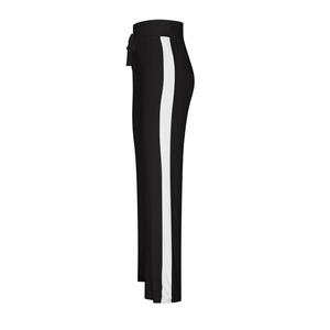 Pantalon de survêtement molletonné pour femme, taille haute, coupe droite, avec cordon de serrage, écologique, double face - Product Image 3