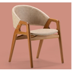 Fauteuil Lounge Moderne Esthétique avec Structure en Bois Naturel et Coussin Doux, Idéal pour une Ambiance Confortable dans le Salon - Product Image 1