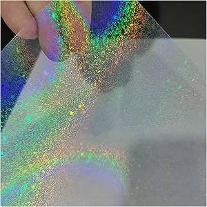 Película Adhesiva Holográfica Impermeable de Grado Alimenticio OPP Suave A4, para Manualidades, Marcos de Fotos, 30m de Longitud, Todos los Diseños - Product Image 1