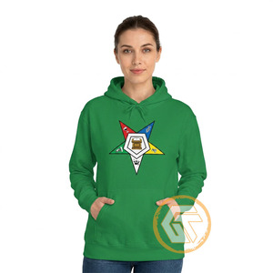 GREEK TREASURES เสื้อฮู้ดดี้ผ้าฝ้ายฟลีซปักลายโลโก้ด้านหน้าสำหรับผู้หญิง เป็นมิตรกับสิ่งแวดล้อม ดีไซน์กรีกแบบเมสัน คุณภาพสูง - Product Image 3