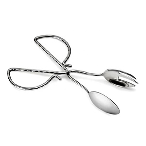 Hammered Handle Scissor Style Food Serving <b>Tong</b> stainless steel food <b>tongs</b> serving <b>tongs</b> sealer type tools - Product Image 1
