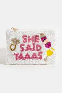 Elegant Beaded Coin Purse for Women Handmade Luxury Small Pouch with Detailed <b>Bead</b> Embroidery Fashionable Accessory - Product Image 4