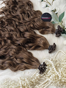 Virgin Genius Weft Human Hair Extensions Seamless Thin Weft Double Drawn <b>Tangle</b> Free Wholesale - Product Image 1