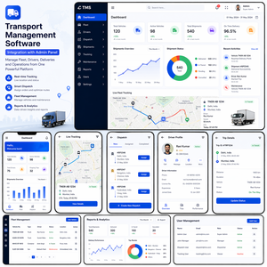 Top Transport Management <b>Software</b> Integration with Admin Panel Fleet Tracking Dispatch System Mobile Web Application - Product Image 1