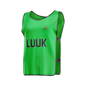 Customized Brown Mesh Soccer Practice Vest Sleeveless Breathable Polyester <b>Bib</b> Unisex Adult All Seasons Sublimated Print Uniform - Product Image 4