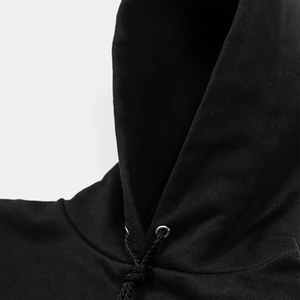 Custom <b>Zip</b> up Print Oversize logo Rhinestone Black 1.1 100% Cotton Winter Hoodie for Men's - Product Image 5