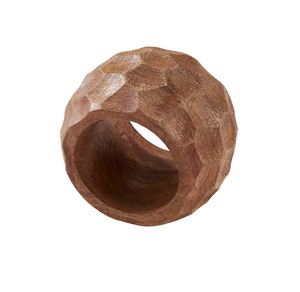 Anneaux de serviette en bois de forme carrée, taille personnalisée, best-seller, style unique, porte-serviettes pour mariage royal et fêtes - Product Image 4