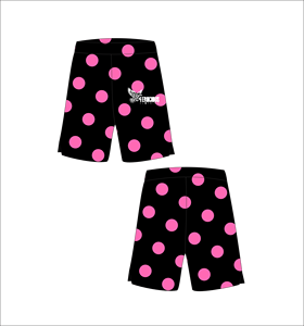 Shorts de Playa Personalizados en Negro y Rosa, de Secado Rápido, Estilo Casual, Tipo Bermuda - Product Image 1