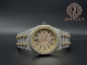 Montre Hip Hop en Diamant Moissanite Premium pour Hommes, Montre-Bracelet de Luxe Étanche pour Usage Quotidien et Événements Spéciaux en Vente - Product Image 1