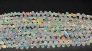 ลูกปัดโอปอลไฟ3X5MM จากธรรมชาติขนาด8นิ้วสำหรับทำเครื่องประดับ - Product Image 5