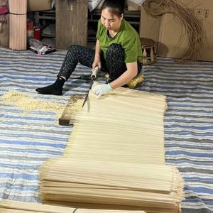 Cheap Handwoven Bamboo <b>Wall</b> Fan <b>Wall</b> Decoration Natural Eco Friendly Supplier - Product Image 6