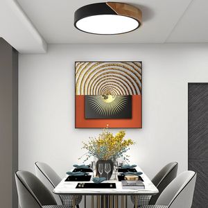 Moderna plafoniera con montaggio a filo a tamburo a LED dimmerabile con telecomando in stile moderno plafoniere a montaggio a filo - Product Image 2
