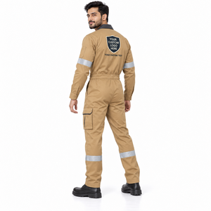 Combinaison ignifuge certifiée CE, imperméable, en coton et polyester, pour le personnel d'atelier, vêtements de travail professionnels - Product Image 3