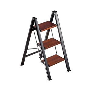 Scala Pieghevole Portatile in Alluminio a 3 Gradini, Capacità 150 kg, con Pedali Antiscivolo e Impugnatura Confortevole - Product Image 1