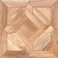 Cubierta de Mesa Decorativa, Reutilizable, Ecológica, Duradera, de Madera, con Incrustaciones de Chapa de Madera Intrincadas, Impermeable, Lavable y Multifuncional
