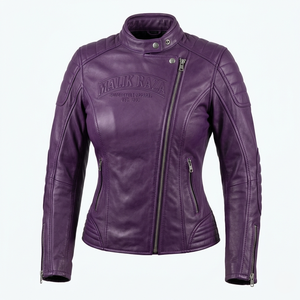 Women's Minimalist Leather Motorcycle <b>Jacket</b> | Lightweight <b>Racing</b> Armor | Wholesale - Product Image 4