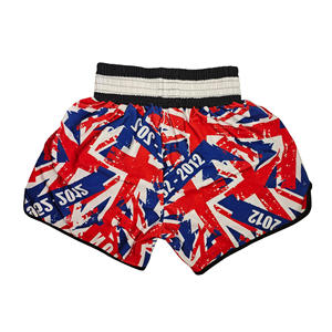 Pantalones Cortos de Muay Thai para Hombre, Estampado Satinado, Cintura Elástica, para Entrenamiento de Gimnasio, Kickboxing, Ligeros, Coloridos - Product Image 6