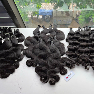 Precio de Mayorista, Extensiones de Cabello Humano Virgen Vietnamita en Paquetes de 100g, en Todos los Colores, 60 cm, Ondulado - Product Image 1