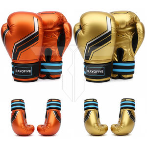 Guantes de Boxeo Profesionales de Nuevo Diseño, Personalizados, de Cuero Genuino, con Absorción de Humedad, Cierre de Velcro, Alta Calidad - Product Image 4