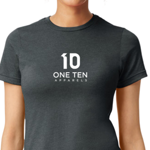 T-shirt pour femme en tissu gunmetal, doux, décontracté, à manches courtes, col rond, respirant, confortable, basique pour tous les jours - Product Image 3
