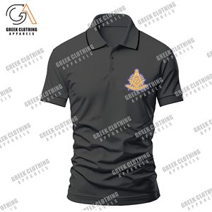 Nouveau design respirant anti-plis pour hommes, chemises 100 % coton, imprimées par transfert thermique, polos de golf tricotés à manches courtes - Product Image 1