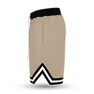 Pantalones Cortos de Baloncesto para Hombre SUMMIT Colorblock con Cordón en la Cintura y Detalle de Cierre de Algodón - Product Image 1