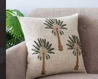 Housses de coussin carrées texturées 100 % coton écologiques faites à la main avec fermeture éclair, design bohème minimaliste personnalisable pour la maison