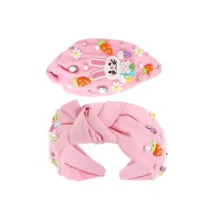 Easter Theme Embroidered Hand <b>Beaded</b> Hair Accessories for Girls Premium Quality Fashion Gift Hair Accessory - Product Image 6