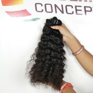 Extensiones de Cabello Humano Natural Rizado Remy Virgen Indio al por Mayor, Baratas, de Proveedor, con Cutícula Alineada para Trenzado - Product Image 4