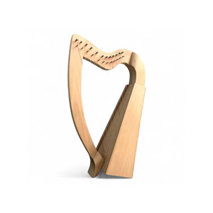 Harpe en bois artisanale avec finition naturelle et design incurvé pour la musique traditionnelle - Product Image 1