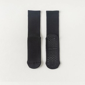 Basic Plain Adults Crew <b>Socks</b> Anti-slip <b>Grip</b> for LOGO <b>Customization</b> Letter Pattern Spring Knitted Bottom Logo Yoga Pilates - Product Image 5