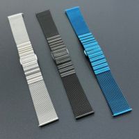 Bracelet de montre en acier inoxydable 316L noir IP fait main sur mesure, boucle normale, finition miroir, qualité A/B, 18 mm