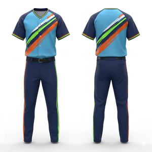 Uniforme de baseball sublimé professionnel 2026 en maille légère personnalisé unisexe avec nom et numéro d'équipe, vente en gros, 100 % polyester, col en V - Product Image 4