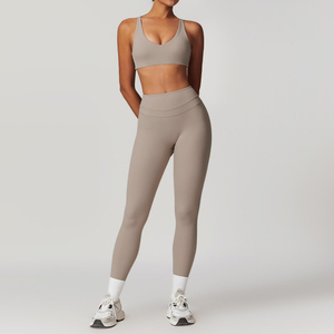 Activewear Sports Easy wear Tight Fitting Sports <b>Athletic</b> Clothes and Yoga Wear Gym Fitness Top Casual Fitness Trousers Suit - Product Image 4