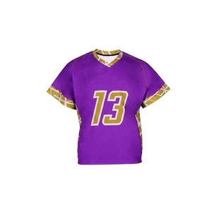 Nouveau design, meilleure qualité, maillot de lacrosse sans manches imprimé, tissu en maille 100% polyester, respirant, séchage rapide, antibactérien, OEM - Product Image 5