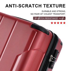 3 Piece Expandable Hard Shell ABS Luggage Set Double Spinner Suitcases with TSA Lock (20/24/28inch) for Travel - Product Image 5